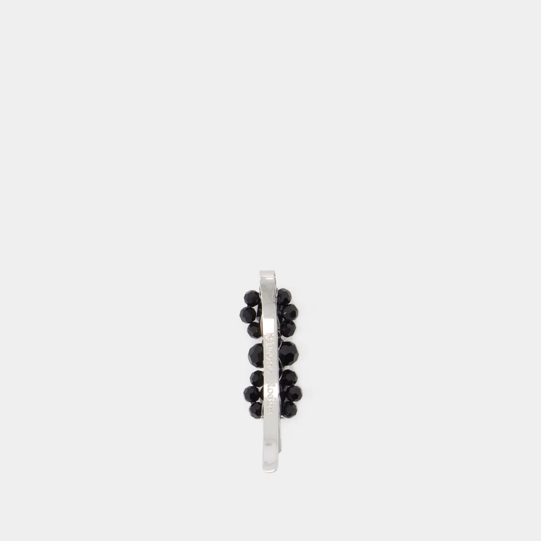 Simone Rocha  Mini Flower Hair Clip - Simone Rocha - Crystal - Black