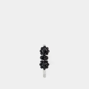 Simone Rocha  Mini Flower Hair Clip - Simone Rocha - Crystal - Black