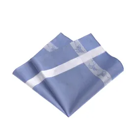  Simonnot Godard Printed Cotton Pocket Square in Blue