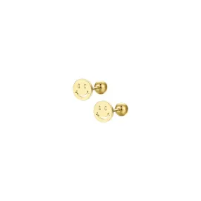 Smiley Barbell Earring