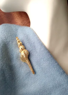 Spiral Shell Brooch