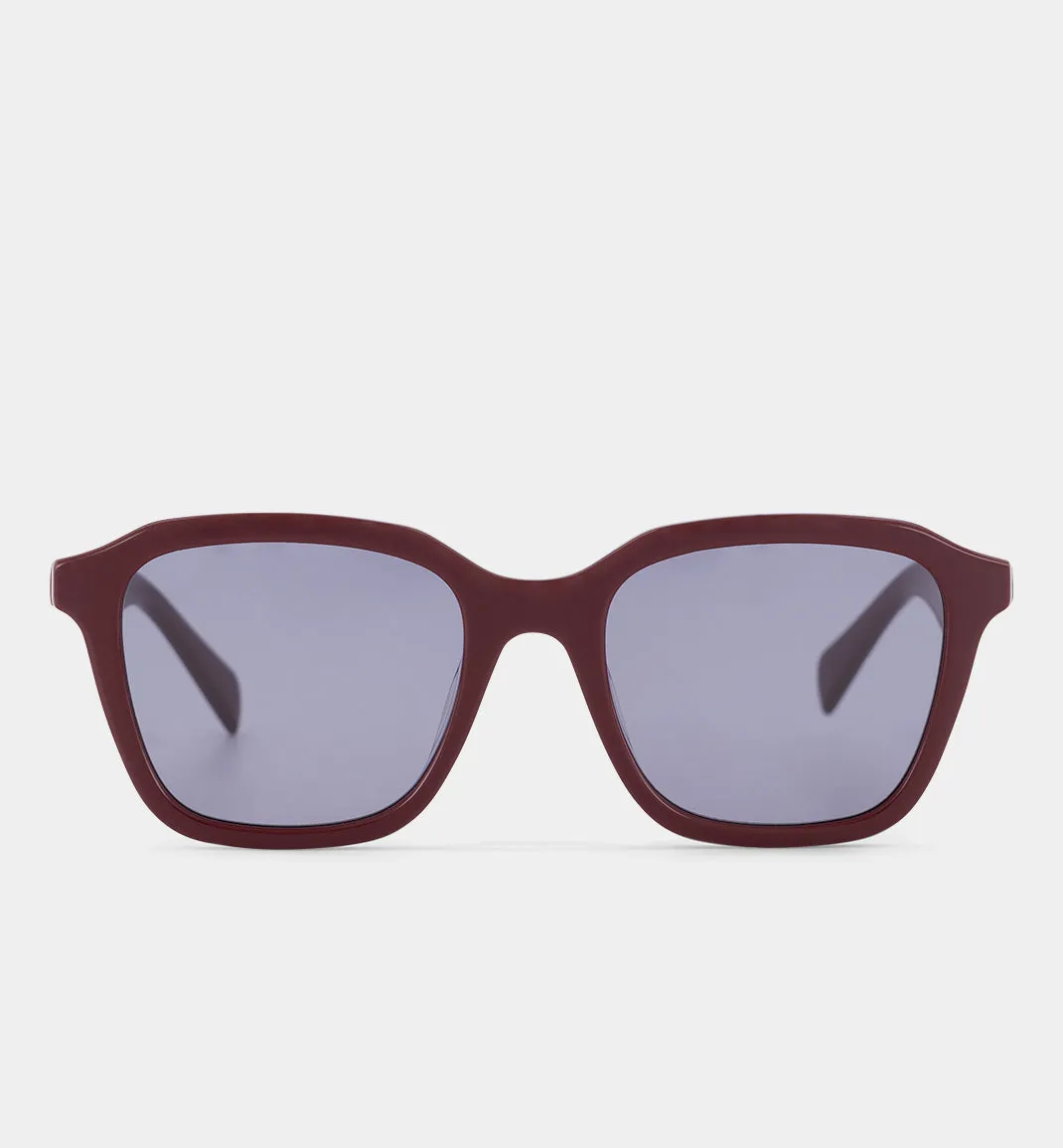 Square Times Bio-Acetate Sunglasses | Rusty Magenta with Smoke Lens