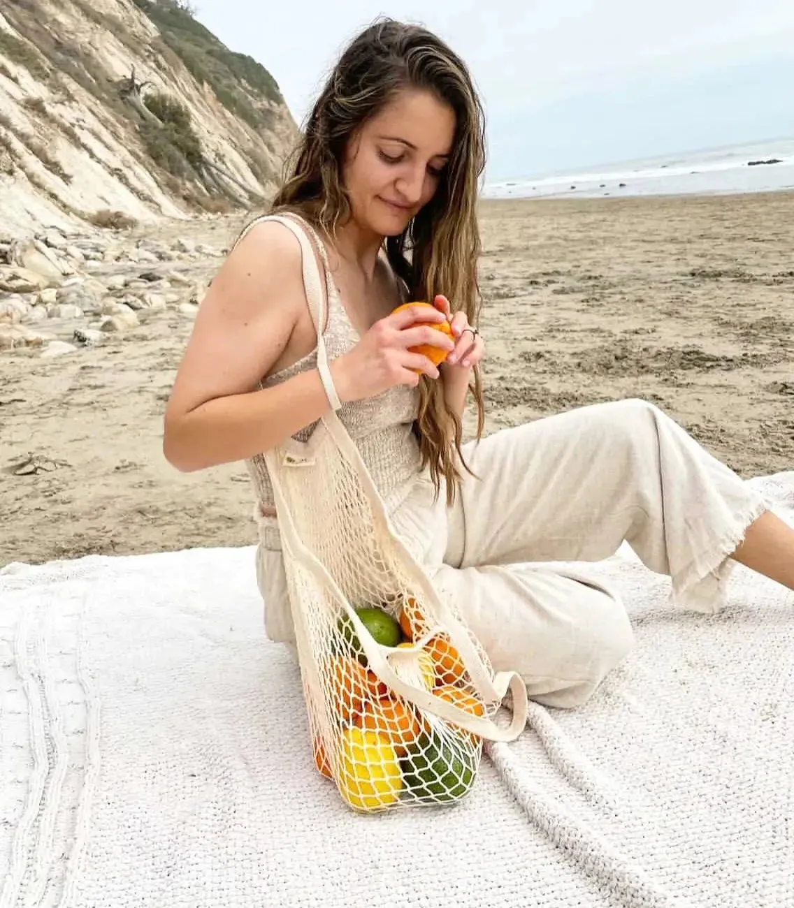 The One Tripper HUGE Mesh Market Bag | Zero Waste | Sage Green