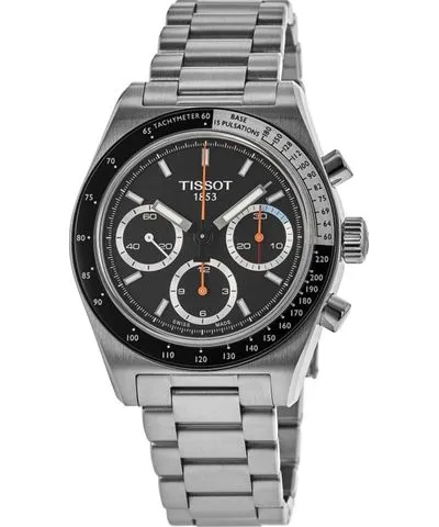 Tissot PR516 Chronograph Mechanical Manual Winding Black Dial Steel Men's Watch T149.459.21.051.00