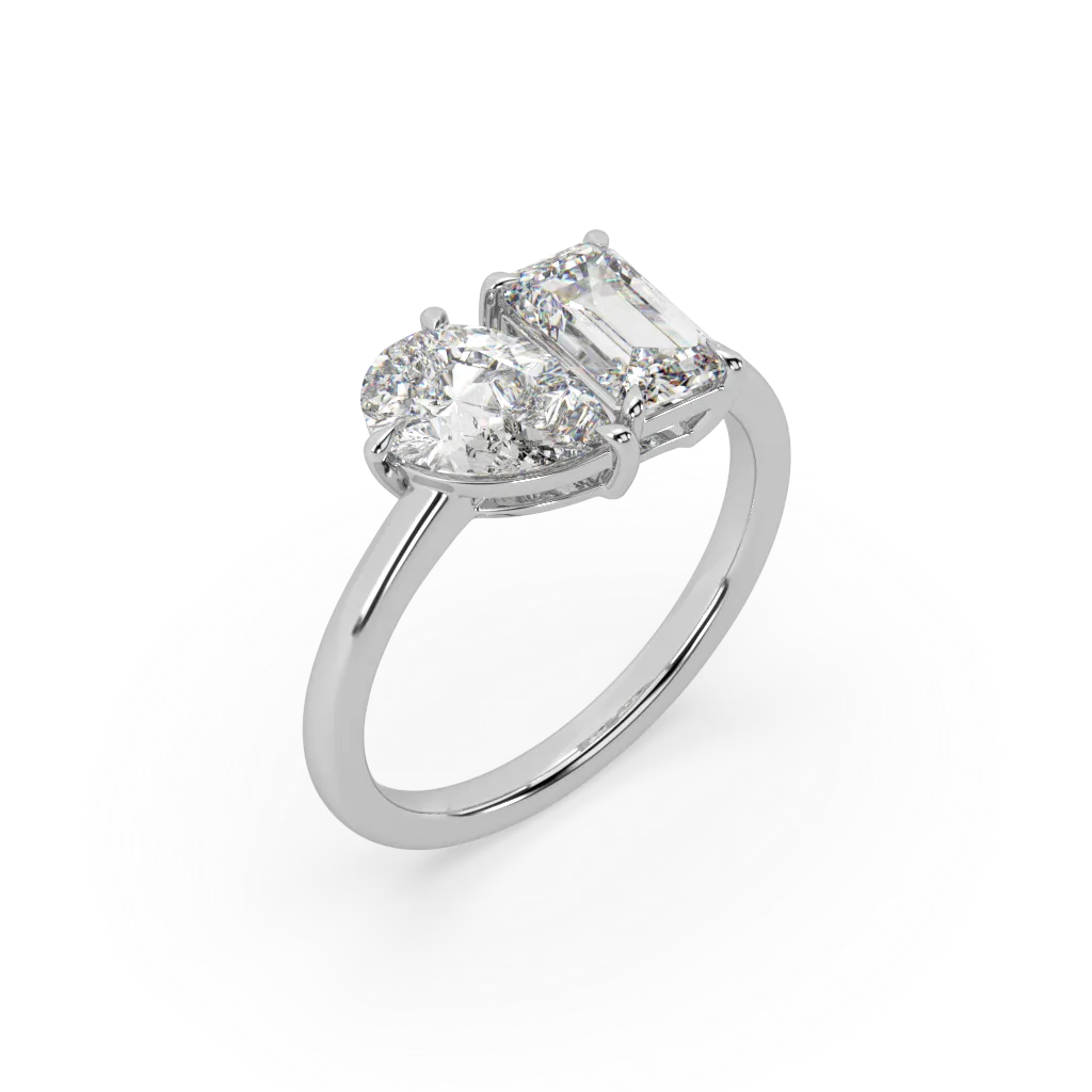 Toi et Moi | Two Stone Diamond Engagement Ring