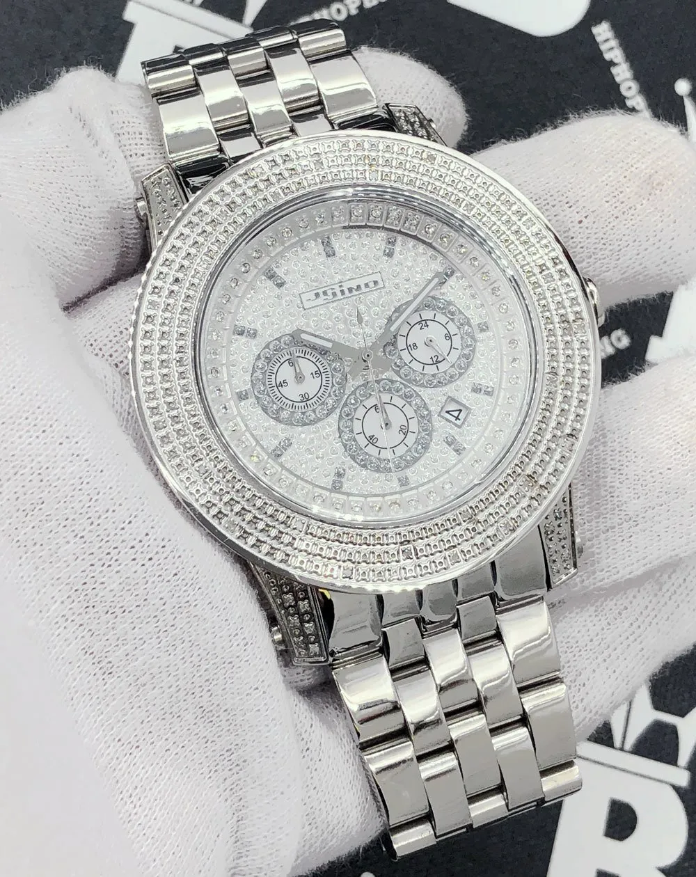 Triple Bezel .35 Carat Diamond Hip Hop Watch JoJino