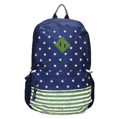 USA Blue-Green Backpack / School Bag by President Bags