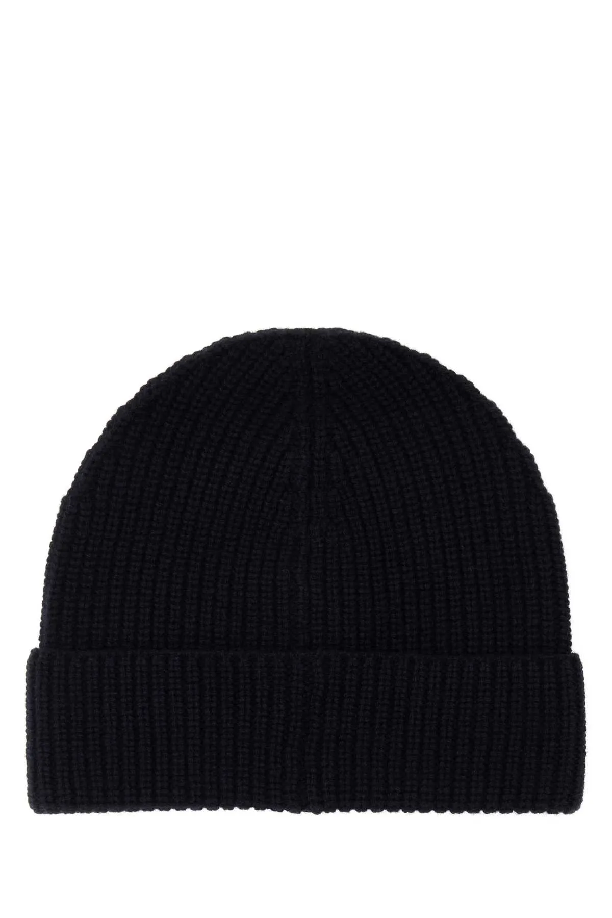 Valentino Garavani Black Cashmere Beanie Hat