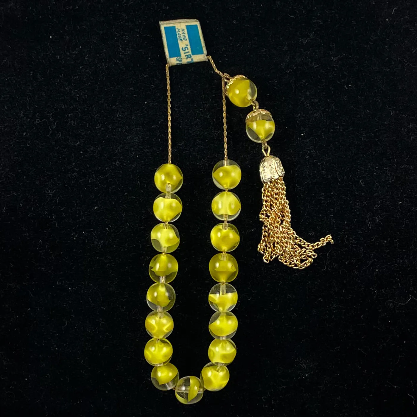 Vintage Greek Prayer Worry Beads Yellow