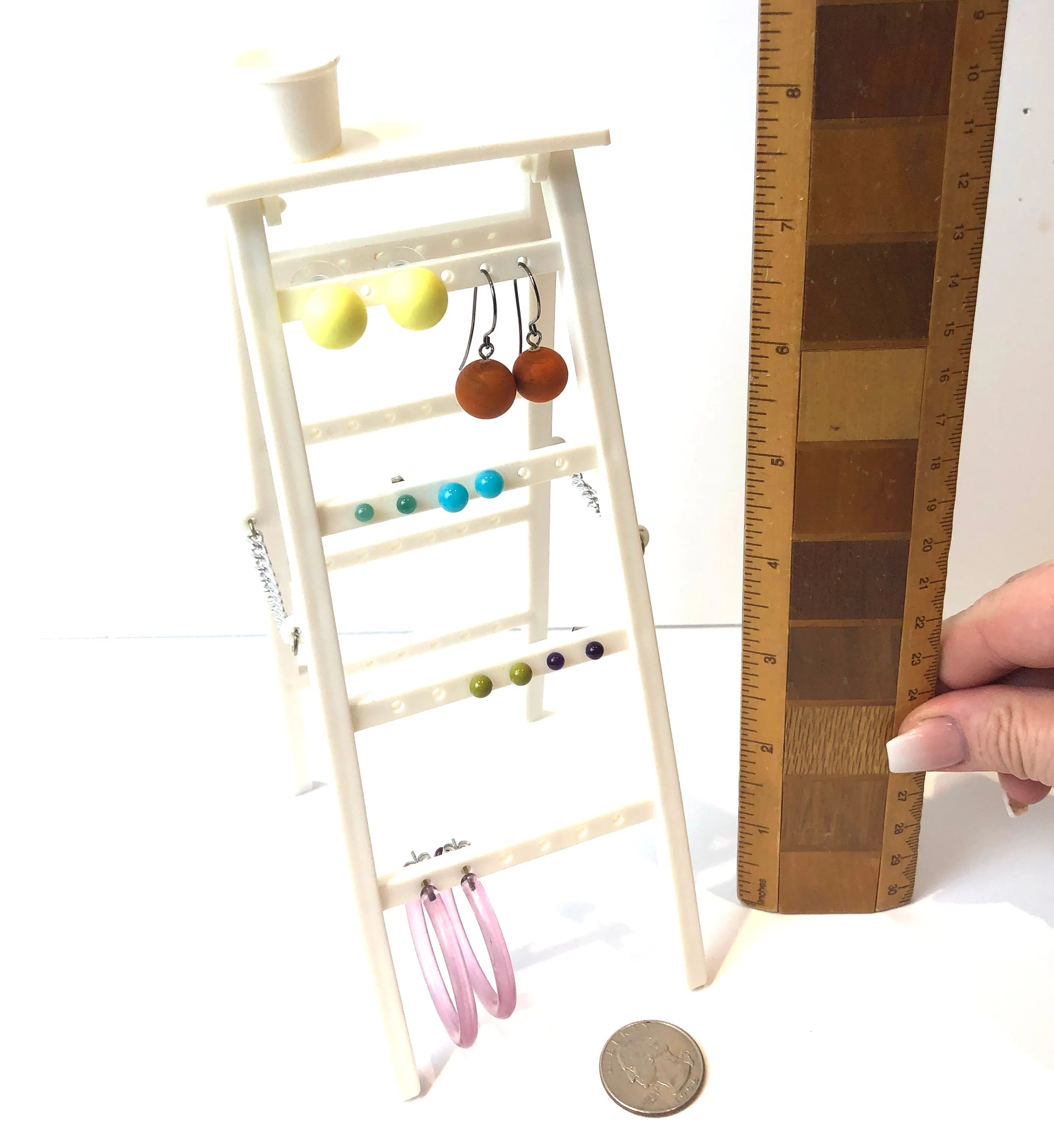 Vintage Ladder Earring Rack - Stud Earring Organizer