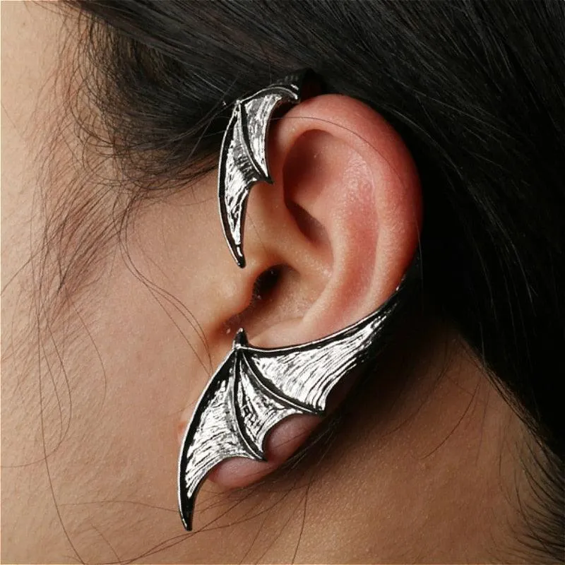 Vintage Punk Rock Dragon Gothic Ear Wrap Retro Clip Earrings