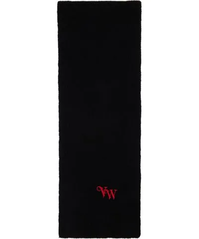 Vivienne Westwood Black Classic Cashmere Scarf