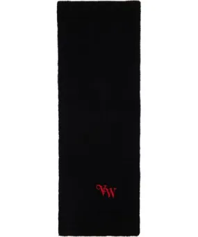 Vivienne Westwood Black Classic Cashmere Scarf