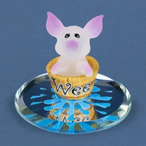 Wee Pig Glass Figurine