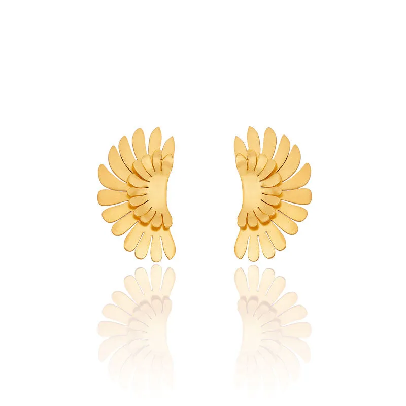 Wings of Abundance Stud Earrings- M