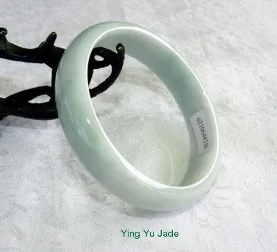 Wisdom Creamy Soft Green Old Mine Lao Pit Jadeite Jade Bangle 62.5mm (BB2381)