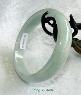 Wisdom Creamy Soft Green Old Mine Lao Pit Jadeite Jade Bangle 62.5mm (BB2381)