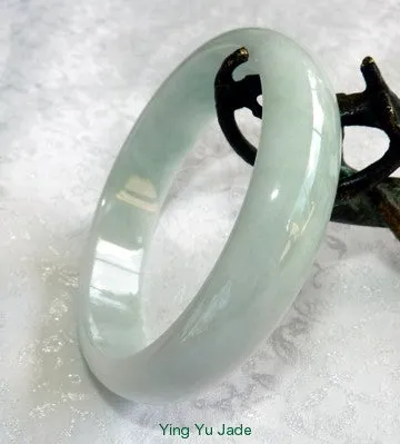 Wisdom Creamy Soft Green Old Mine Lao Pit Jadeite Jade Bangle 62.5mm (BB2381)