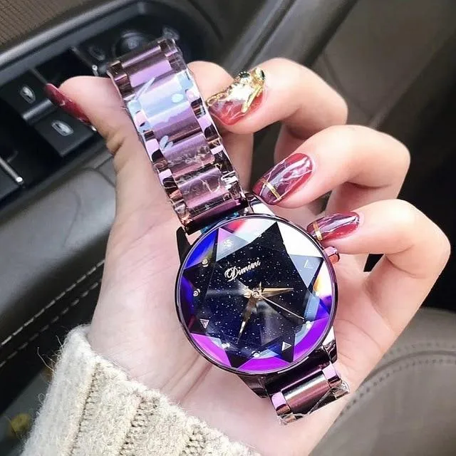 Women's Luxury Crystal Rose Gold Ladies Fashion Quartz Watch