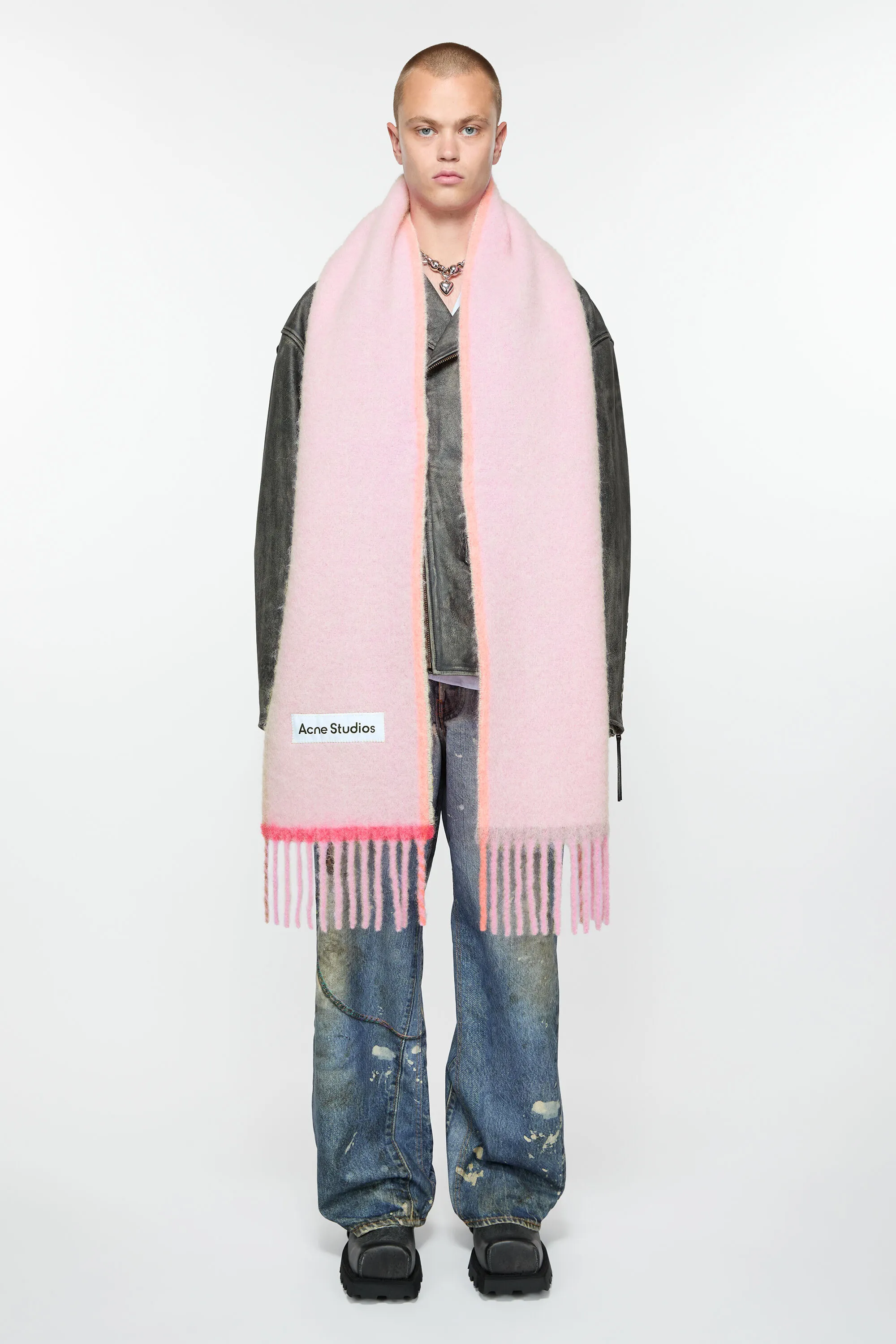 Wool mohair scarf - Narrow