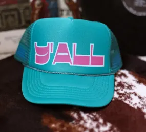 Y'all Trucker Hat Blue