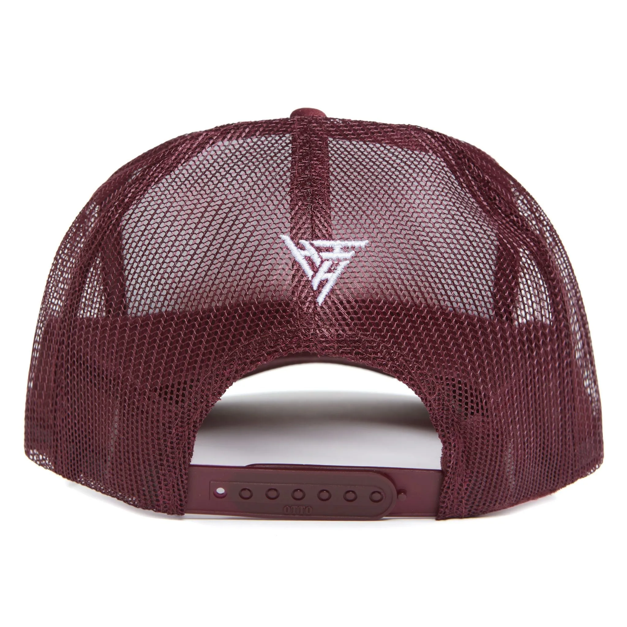 YUGIOH SLYFER TRUCKER HAT (BURGUNDY/WHITE)